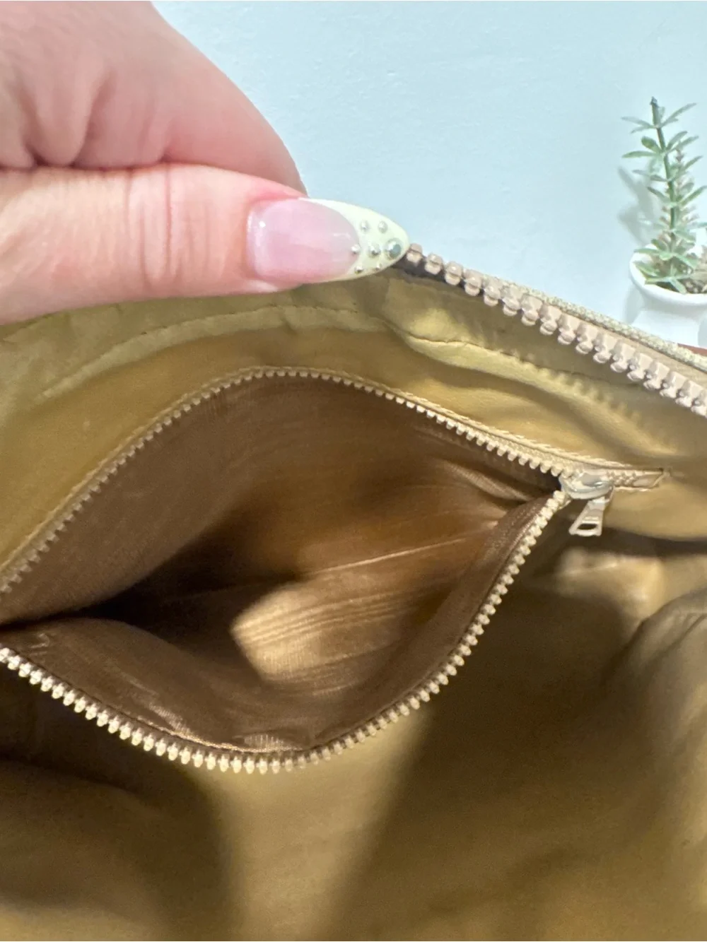 Authentic Vintage Celine Macadam Monogram Clutch Pouch / Cosmetic Case